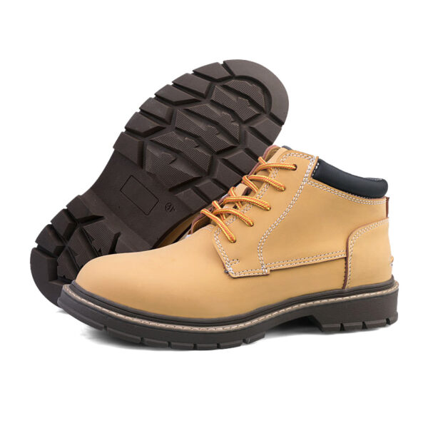 MKsafety® - MK0324 - Brown steel toe cap leather martin safety boots-3