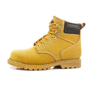 MKsafety® - MK0401 - Yellow wearable non slip leather goodyear welt steel toe boots