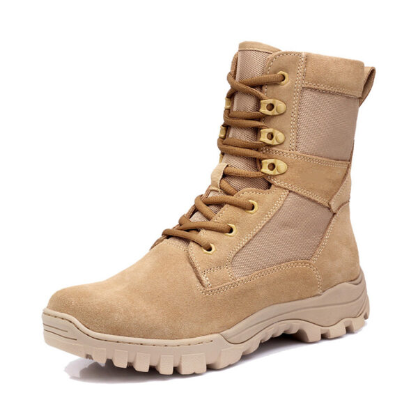 MKsafety® - MK0511 - High top breathable suede leather military style safety boots