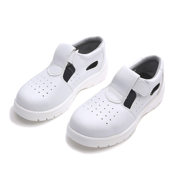 MKsafety® - MK0701- White sandals style breathable anti static footwear-2