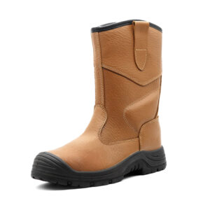 MKsafety® - MK1205 - Pull on grain leather composite toe rigger boots