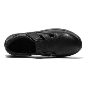 MKsafety® - MK0133 - Waterproof breathable anti smashing black work sandals-2