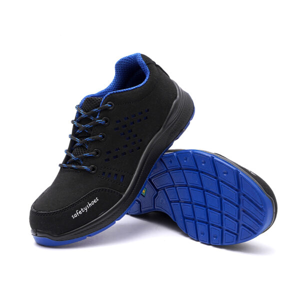 MKsafety® - MK0215 - Black steel toe cap waterproof leather safety toe shoes-3
