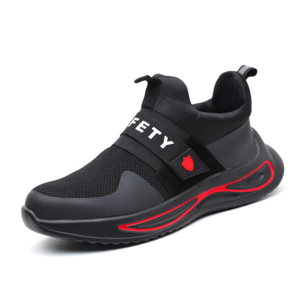 MKsafety® - MK1035 - Black velcro design fashion men's lightweight safety shoes-1