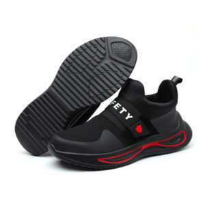 MKsafety® - MK1035 - Black velcro design fashion men's lightweight safety shoes-2