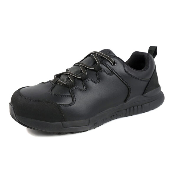 MKsafety® - MK0715 - Black low top composite toe leather static dissipative shoes